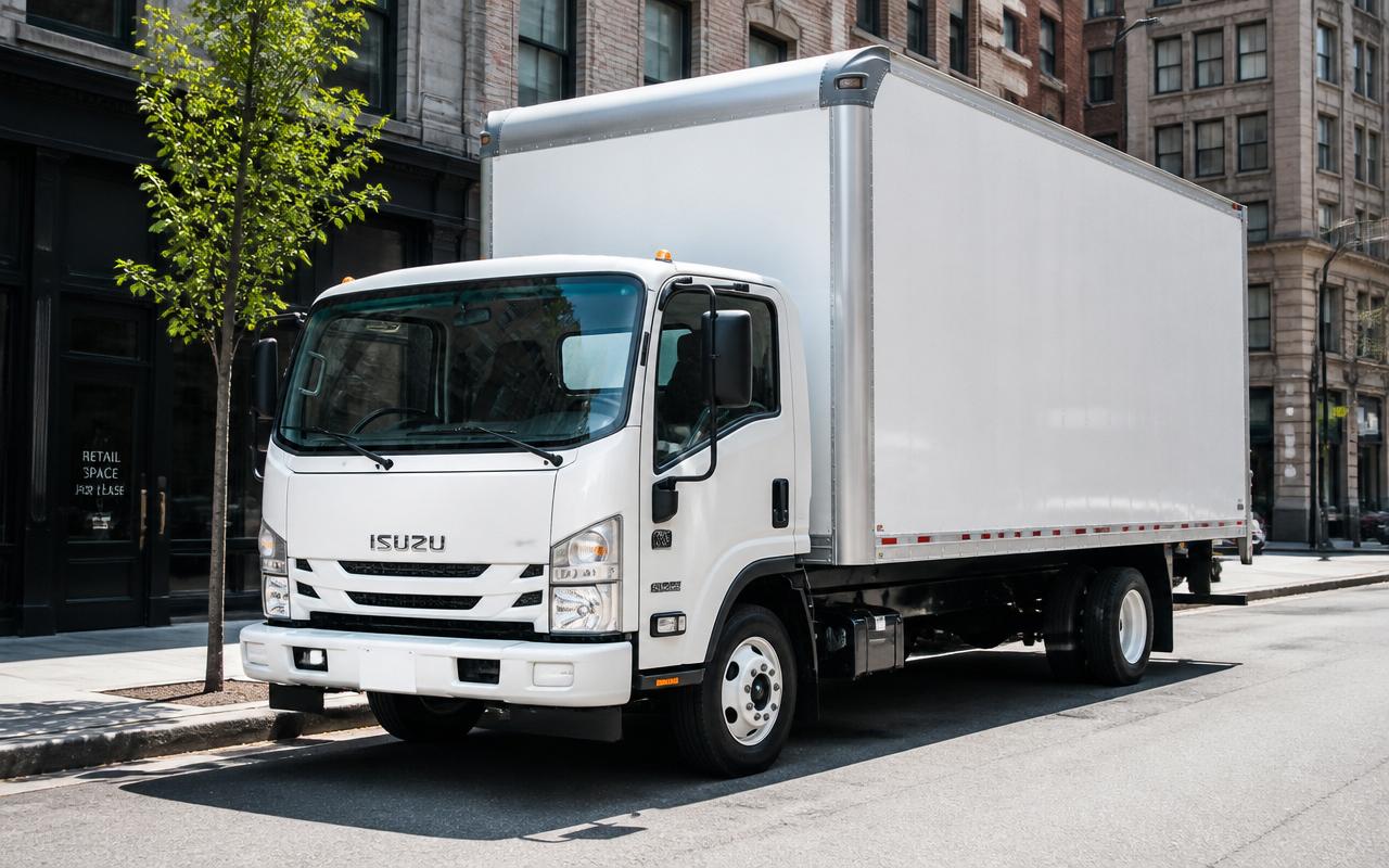 White box truck ready for local delivery